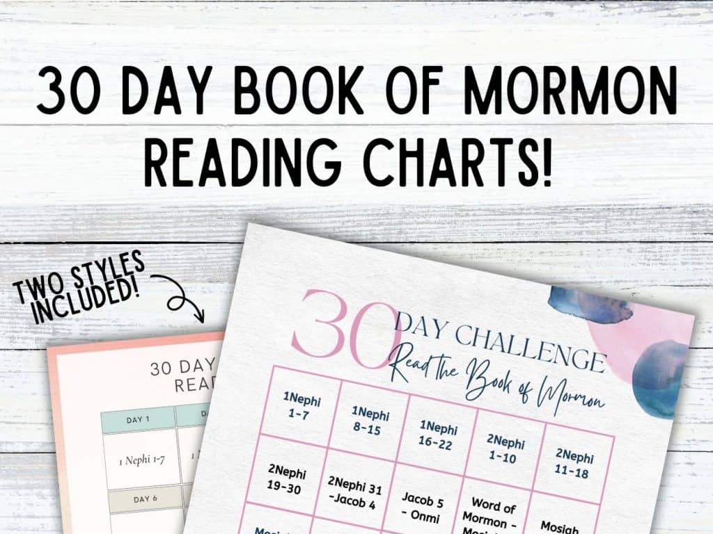 30 day read the book of mormon