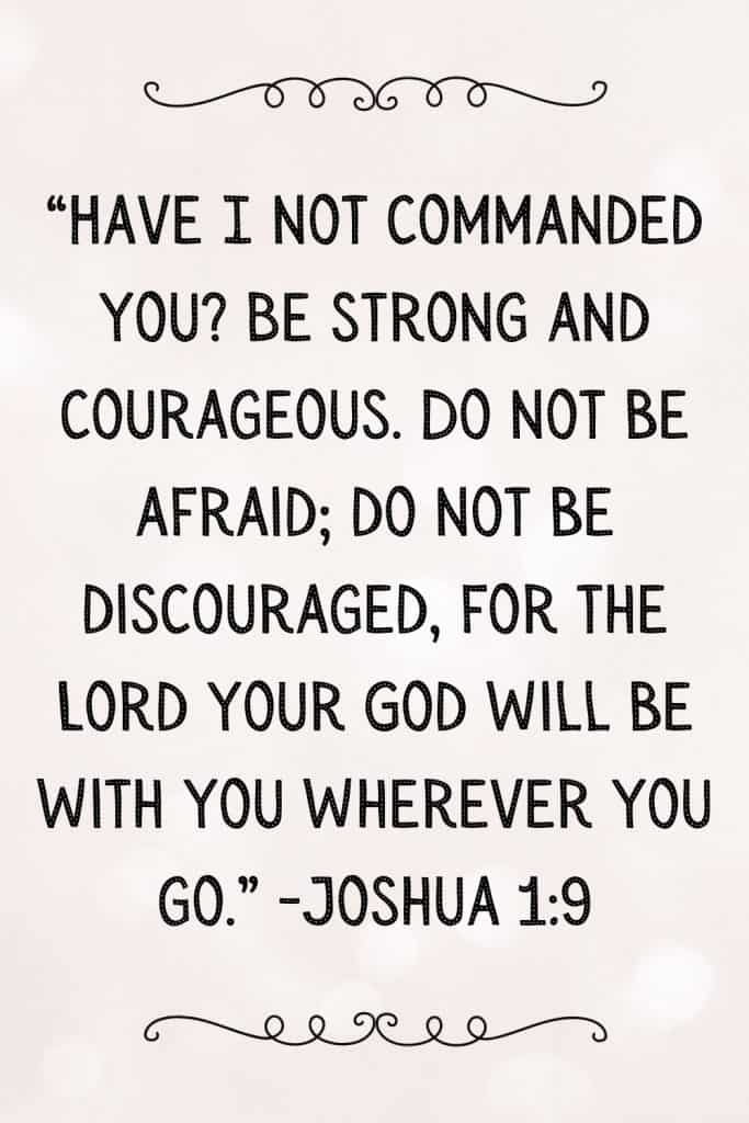 do not be afraid do not be discouraged bible verse
