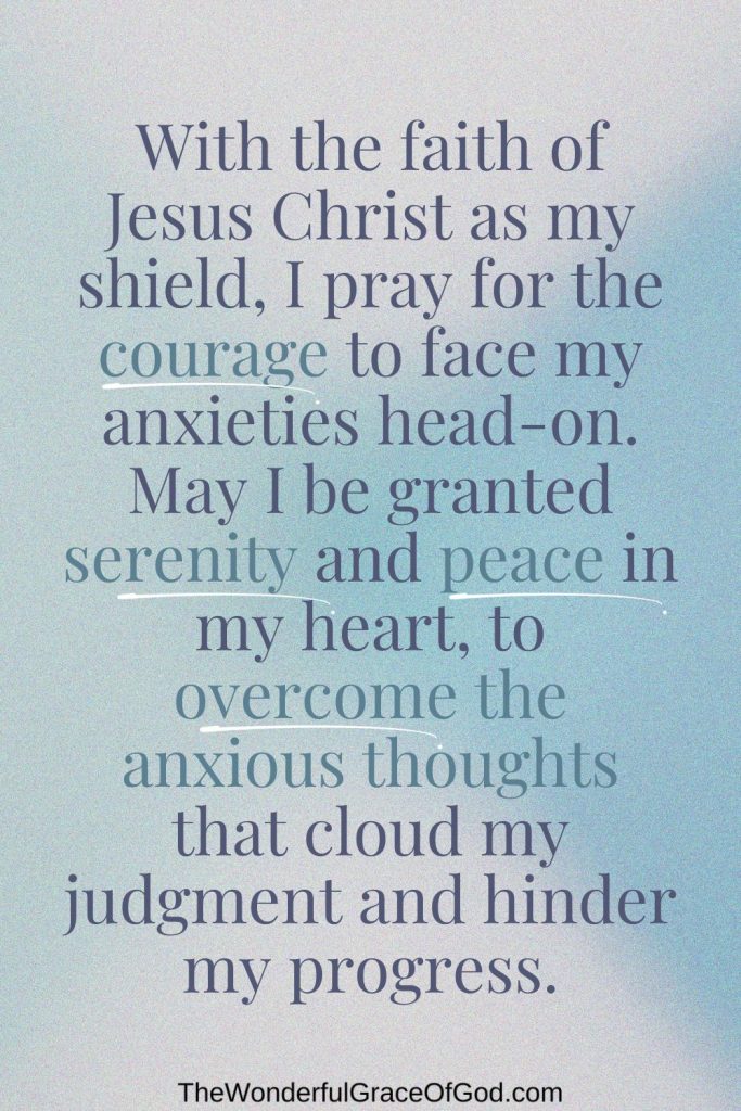 prayers against anxiety. prayers for anxiety