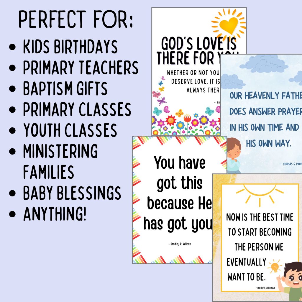 lds quotes for kids, lds kids quotes, primary printables