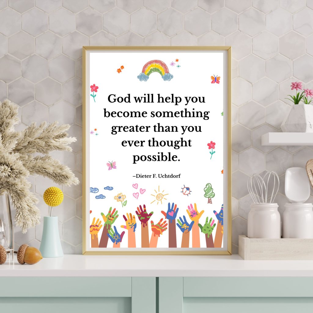 lds quotes for kids, lds kids quotes, primary printables