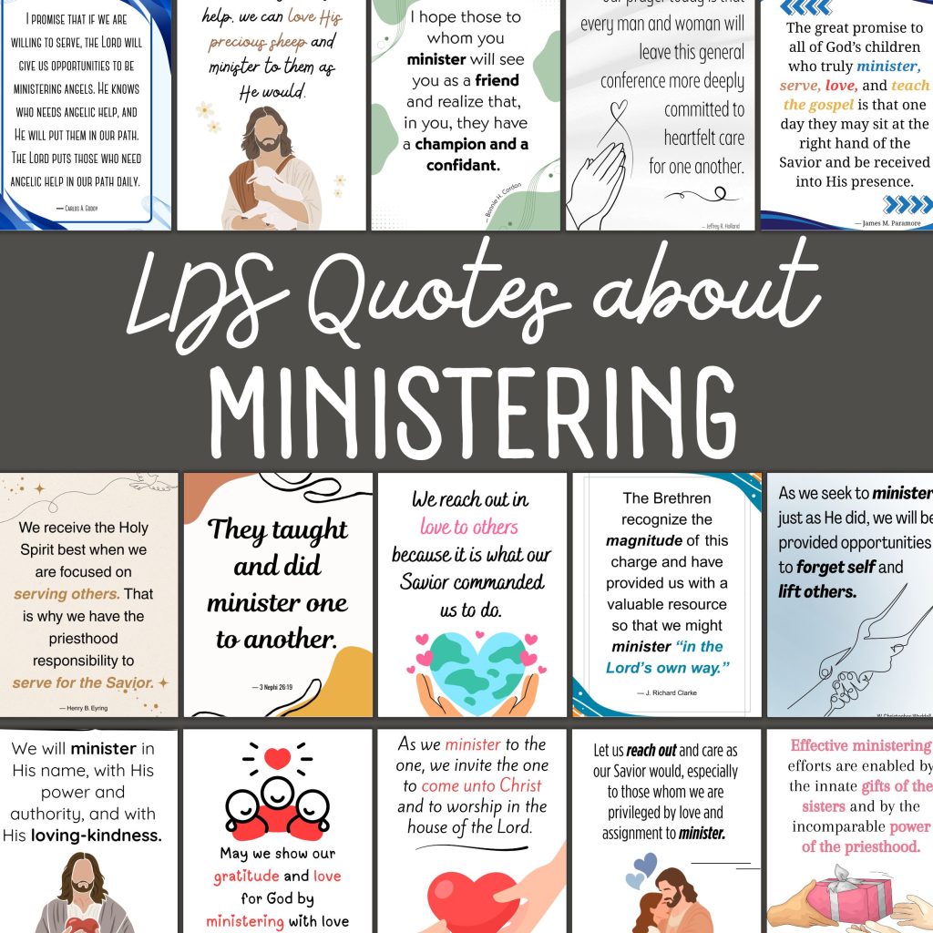 lds quotes about ministering, lds ministering, lds quotes about service